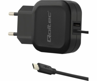 Qoltec 50189 mobile device charger Indoor Black