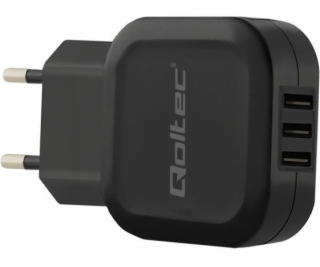 Qoltec 50191 Charger 17W | 5V | 3.4A | 3xUSB