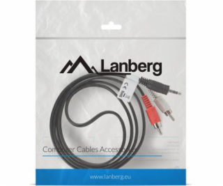 LANBERG STEREO CABLE MINIJACK(M)->2X CHINCH 1.5M CA-MJRC-...