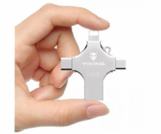 Viking USB Flash disk 3.0 4v1 s koncovkou Lightning/Micro...