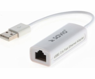 Savio CL-24 cable gender changer USB RJ-45 White