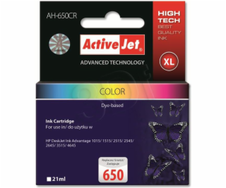 Activejet AH-650CR ink for HP printer; HP 650 CZ102AE rep...