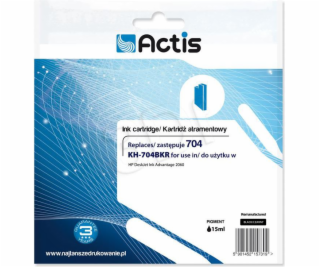 Actis KH-704BKR ink for HP printer; HP 704 CN692AE replac...