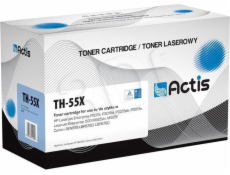 Actis TH-55X toner for HP printer; HP 55X CE255X  Canon CRG-724H replacement; Standard; 12500 pages; black