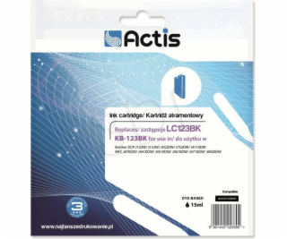 Actis KB-123Bk ink for Brother printer; Brother LC123BK/L...