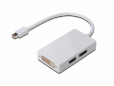 Digitus DisplayPort splitter cable, miniDP - DP+HDMI+DVI