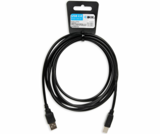 iBox IKU2D USB cable 3 m USB 2.0 USB A USB B Black