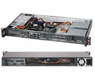 SUPERMICRO mini1U chassis, 1x 3,5"" fixed HDD (nebo s MCP...