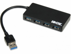 iBox IUH3F56 interface hub USB 3.0 (3.1 Gen 1) Type-A 5000 Mbit/s Black