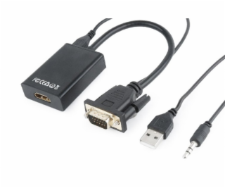 GEMBIRD Redukce VGA - HDMI, 0,15m, M/F