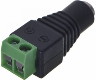 Electrical power plug Black Green