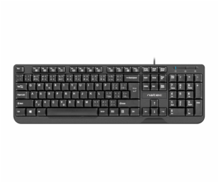 NATEC KEYBOARD TROUT SLIM USB  CZ/SK LAYOUT  BLACK