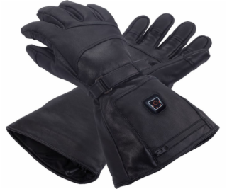 GLOVII Ski Leather, Vyhrievané rukavice, L, čier