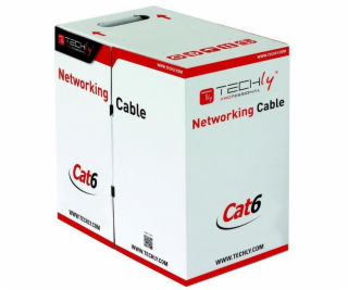 Techly U/UTP Hank Cable Cat.6 CCA 305m Solid Grey