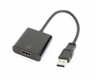 GEMBIRD Redukce USB 3.0 - HDMI, M/F, 15cm, černý