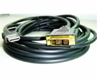 Kabel CABLEXPERT HDMI-DVI  0,5m, 1.3, M/M stíněný, zlacen...