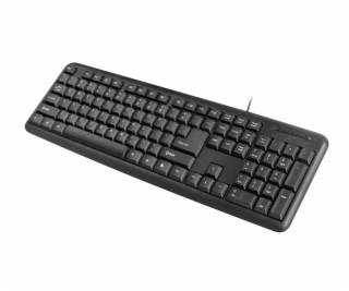 Natec Impakt UKL-1074 Keyboard, USB, US layout, black, OEM