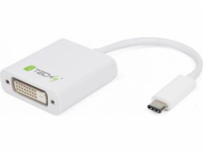 Adaptér USB-C 3.1 na DVI M/Z biely