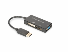 ASM AK-340419-002-S ASSMANN Mini DisplayPort 1in3 HDMI, DVI and VGA converter cable