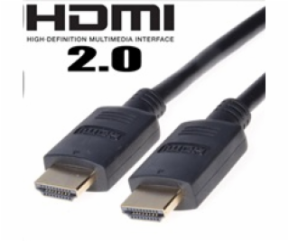 Kabel HDMI 2.0 High Speed + Ethernet, zlacené konektory, 15m