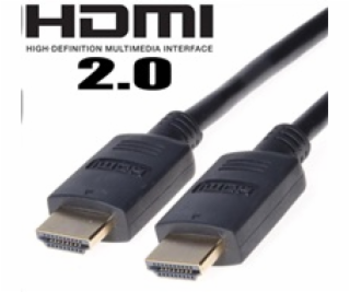 Kabel HDMI 2.0 High Speed + Ethernet, zlacené konektory, ...