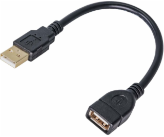 Akyga AK-USB-23 USB cable 0.15 m USB 2.0 USB A Black