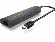 RAIDSONIC ICY HUB USB Type C/3xUSB3.0 + RJ45