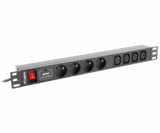 Lanberg RACK PDU 1U 16A 4X 230V PL 4X IEC C13 2M ČIERNA (...