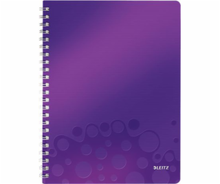 Leitz WOW Notebook A4 squared  wirebound with PP cover