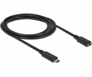 USB kábel Delock Extension USB-C 3.1 2 m čierny (85542)