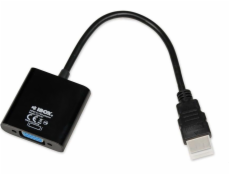 iBox IAHV01 video kábel adaptér HDMI Typ A (štandard) VGA (D-Sub) čierna