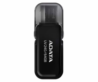 ADATA Flash Disk 64GB UV240, USB 2.0 Dash Drive, černá