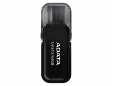 ADATA Flash Disk 64GB UV240, USB 2.0 Dash Drive, černá