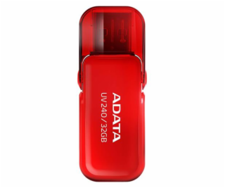 Flashdisk Adata UV240 32GB,  USB 2.0, red ,vhodné pro potisk