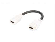 DIGITUS HDMI 2.0 Keystone Jack pro DN-93832, kabel 12 cm, čistě bílá (RAL 9003)HDMI 2.0 Keystone Jack pro DN-93832, kabel 12 cm, č