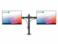 CONNECT IT TwinArm stolní držák na 2 monitory, ČERNÝ