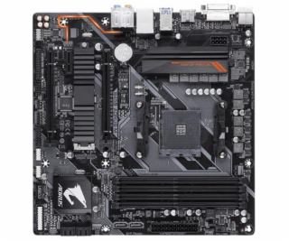 GIGABYTE MB Sc AM4 B450 AORUS M, AMD B450, 4xDDR4, mATX