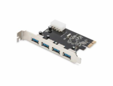 Digitus USB 3.0, 4 Port, PCI Express Add-On karta 4 porty A / F External, VL805 chipset