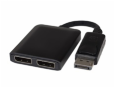 Adaptér DisplayPort - 2x DisplayPort , rozšíření + zrcadlení obrazu, 4K*2K@30Hz