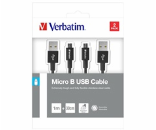 VERBATIM kabel Micro B USB Cable Sync & Charge 100cm (Bla...