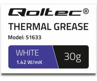 QOLTEC 51633 Qoltec teplovodivá pasta 1.42 W/mK 30g White