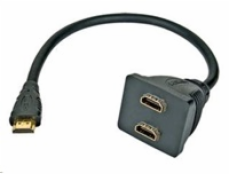 PREMIUMCORD Adaptér HDMI M - 2x F (rozdvojka, 1.3)