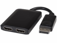 PremiumCord  adaptér DisplayPort  -  2x HDMI, rozšíření + zrcadlení obrazu, 4K*2K@30Hz