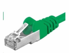 PREMIUMCORD Patch kabel CAT6a S-FTP, RJ45-RJ45, AWG 26/7 10m zelená