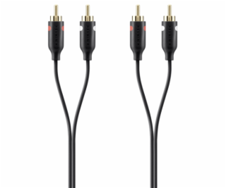 Belkin Cable Audio 2Xrca/2Xrca 1,0 m black Gold Plated