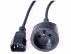 PREMIUMCORD Kabel napájecí 230V Prodlužovací  s EURO konektorem C14 (IEC connection) , 1,5m