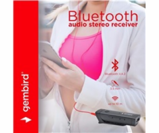 Adapter USB Bluetooth v4.2, GEMBIRD, stereo audio receive...