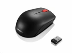 LENOVO myš bezdrátová Essential Compact Wireless Mouse - 1000 DPI, Optical, USB, 3 tlačítka, černá