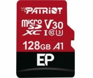 Karta Patriot EP MicroSDXC 128 GB Class 10 UHS-I/U3 A1 V3...