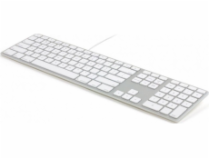 Klávesnica Matias FK318LS-UK Wired White &amp; Silver US (FK318LS-UK)